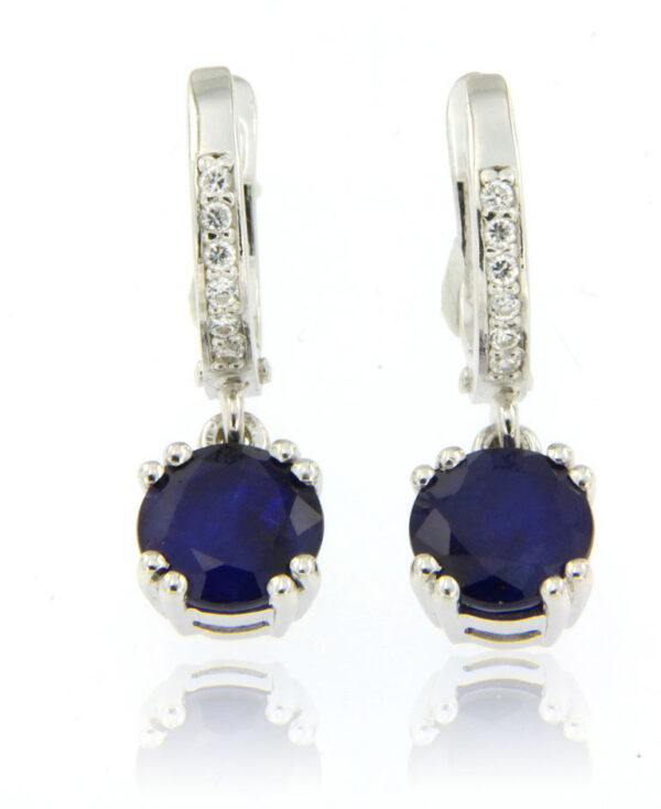 Blue Sapphire Earrings