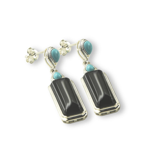 Onyx Turquoise Earrings