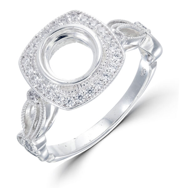 Round Bezel Ring Setting