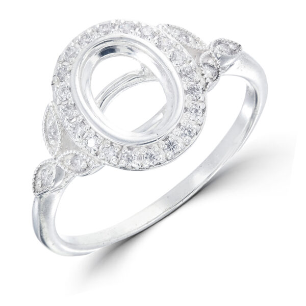 Oval Bezel Ring Setting