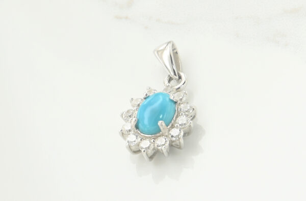 Turquoise CZ Pendant