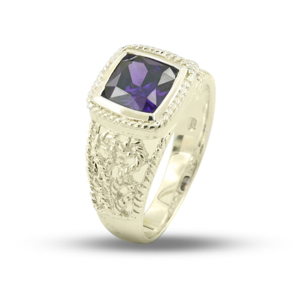 Amethyst Square Ring