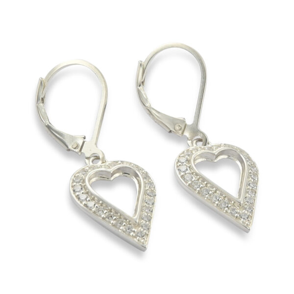 Heart CZ Earrings Setting