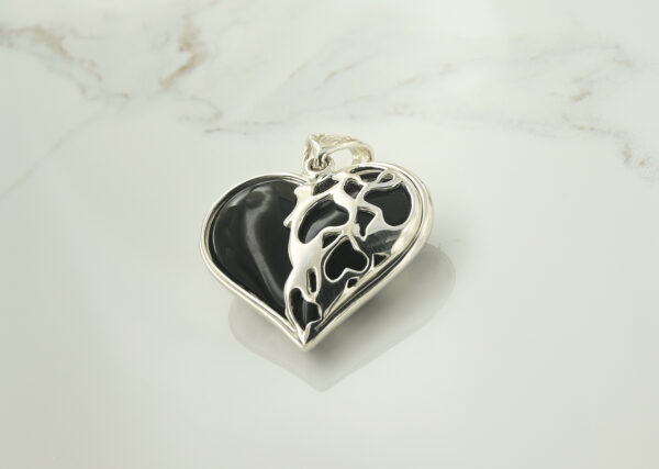 Onyx Heart Pendant