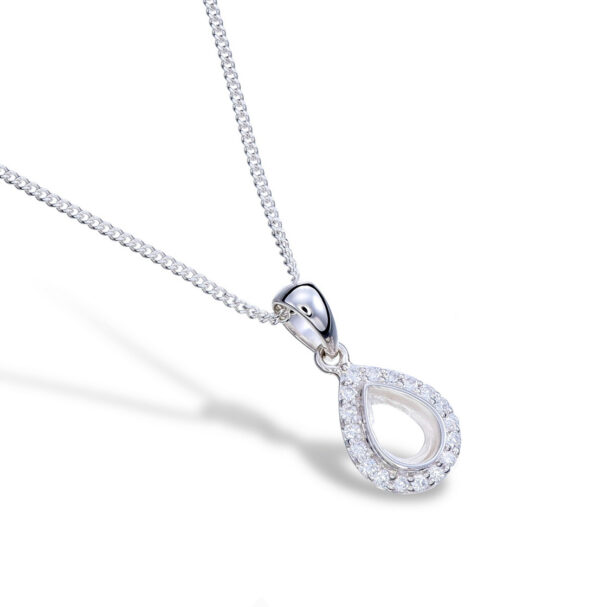 CZ Pendant Pear Setting