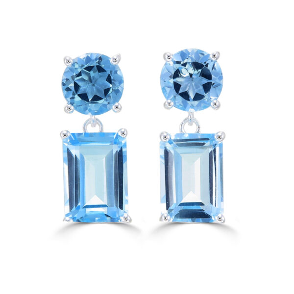 Swiss Blue Topaz Earrings