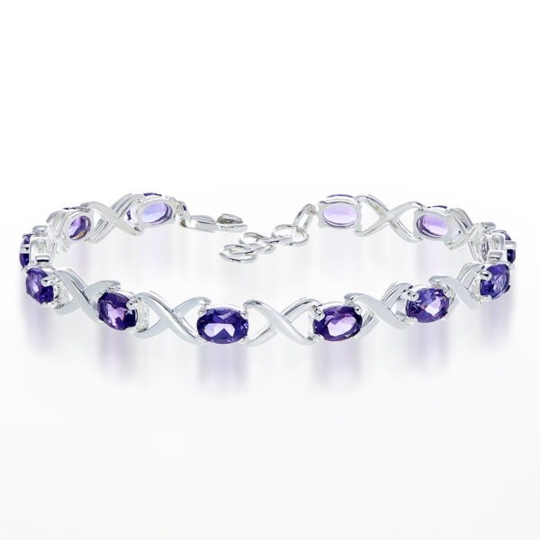 Amethyst Oval Bracelet