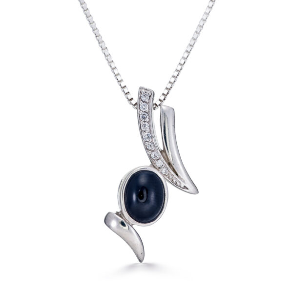 Onyx CZ Pendant