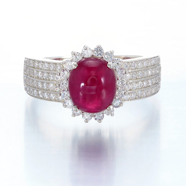 Ruby CZ Ring