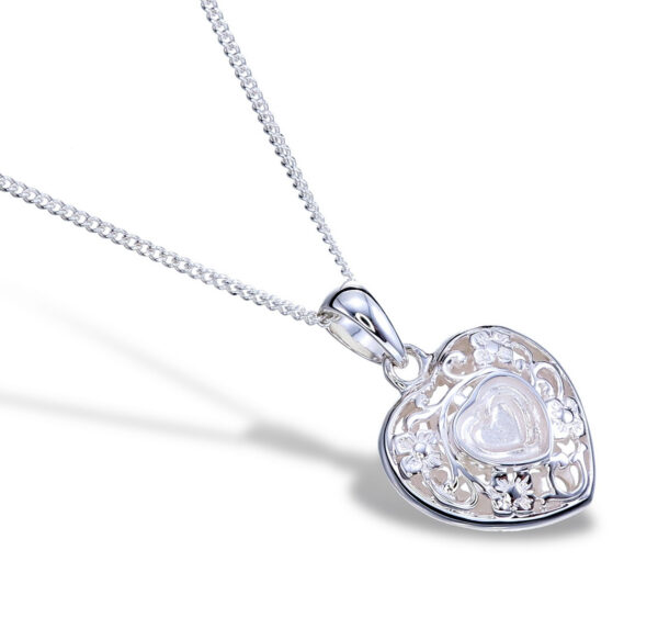 Filigree Heart Pendant Setting