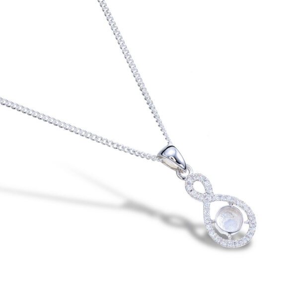 Pendant Setting with CZ Closed Back