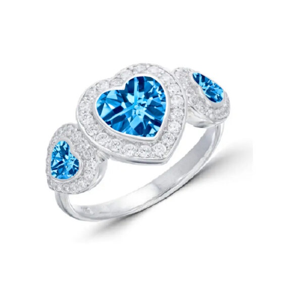 Triple-Heart-CZ-Setting blue