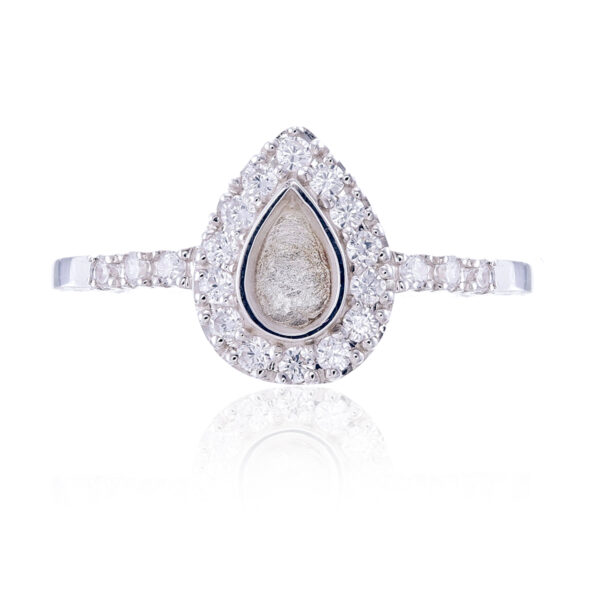 Pear ring setting small