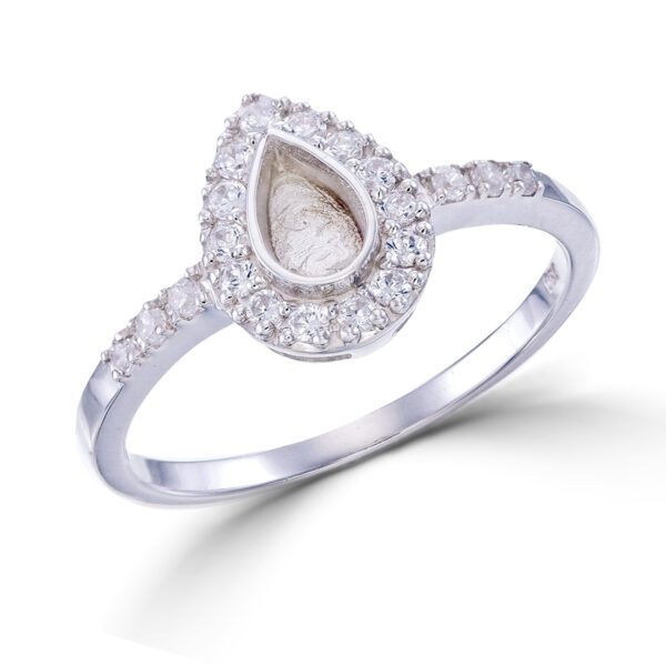 Pear ring setting small