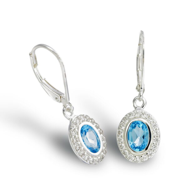 Blue Topaz Earrings