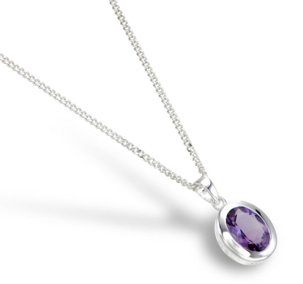 Amethyst Oval Pendant