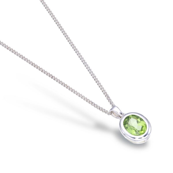 Peridot Oval Pendant