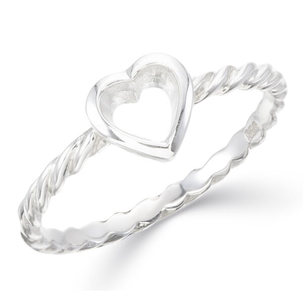 Heart Rope Edge Ring Setting