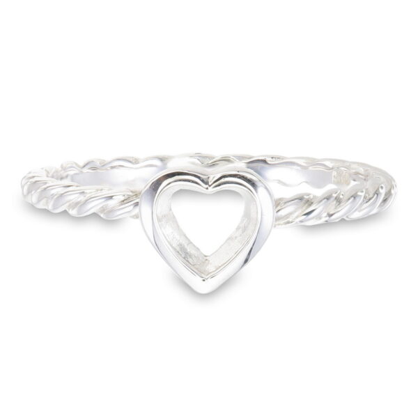 Heart Rope Edge Ring Setting