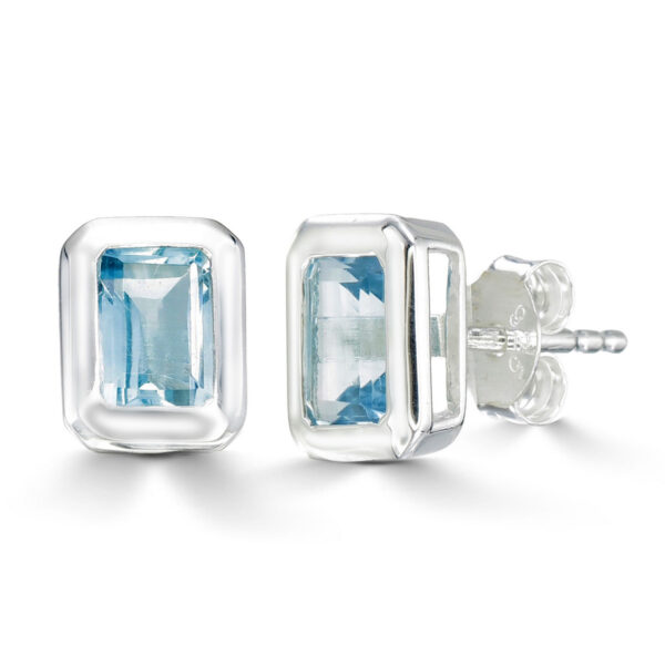 Blue Topaz Studs