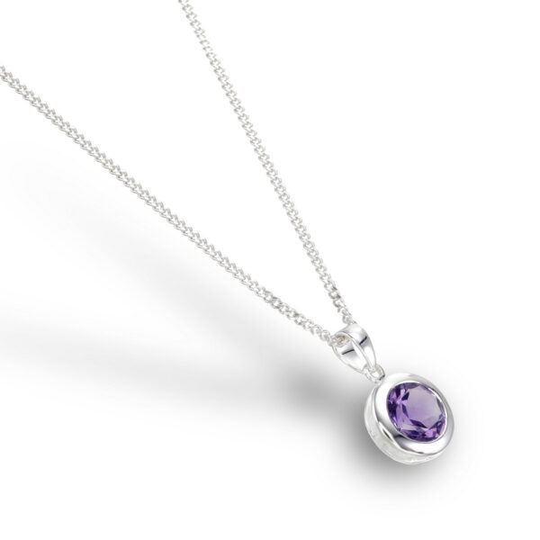 Amethyst Round Pendant