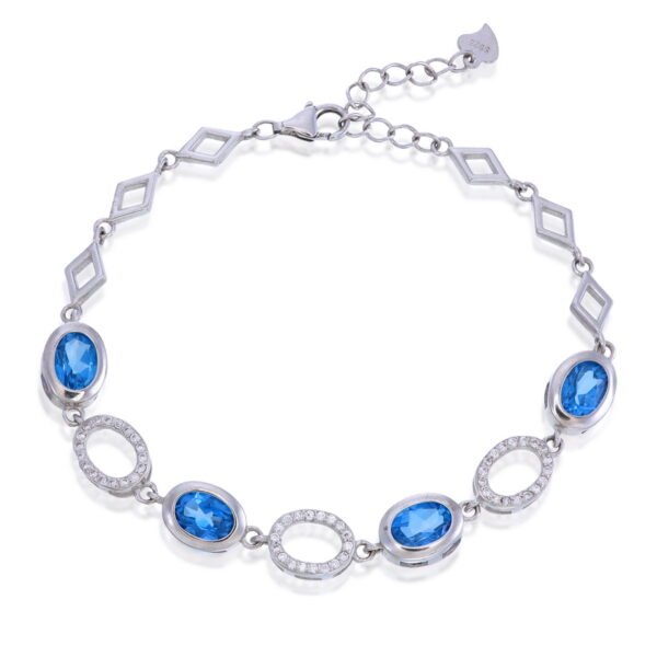 Blue Topaz Oval Bracelet