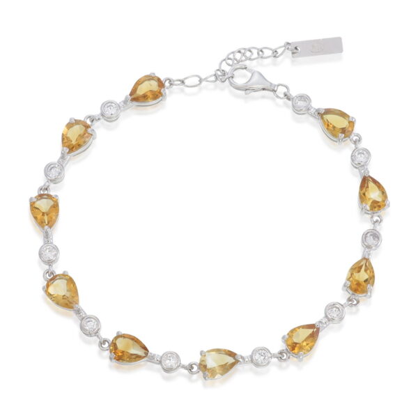 Citrine Pear Bracelet