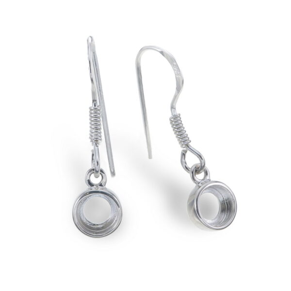 Round earrings setting